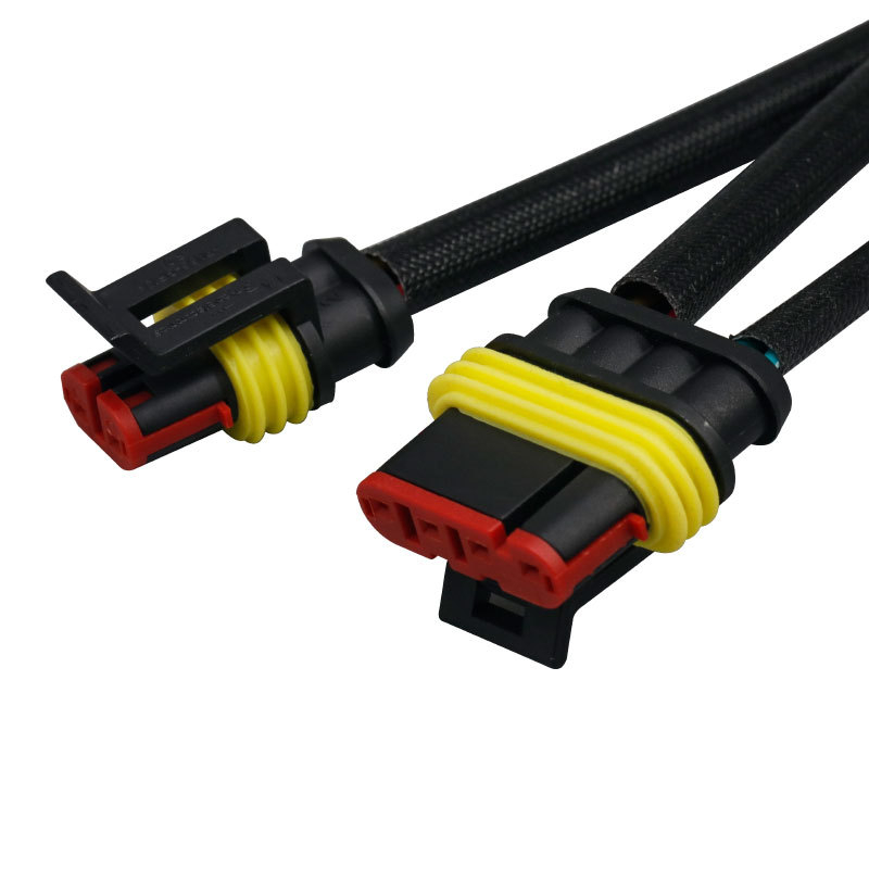 Персонализиран мотоциклетен EFI кабелен шлейф с 1394 интерфейс, огнеупорна изолация, процес на студено пресоване