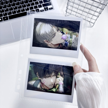 Polaroid fotoalbum s 7 rupa, slobodno-listni format, unutarnje stranice za kartice i film, organizator Polaroid papira