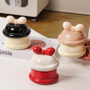 Σταχτοδοχείο με καπάκι από ρητίνη, χειροποίητα βαμμένο με γλάσο, μινιμαλιστικό και μοντέρνο στυλ, σχήματος τόξου