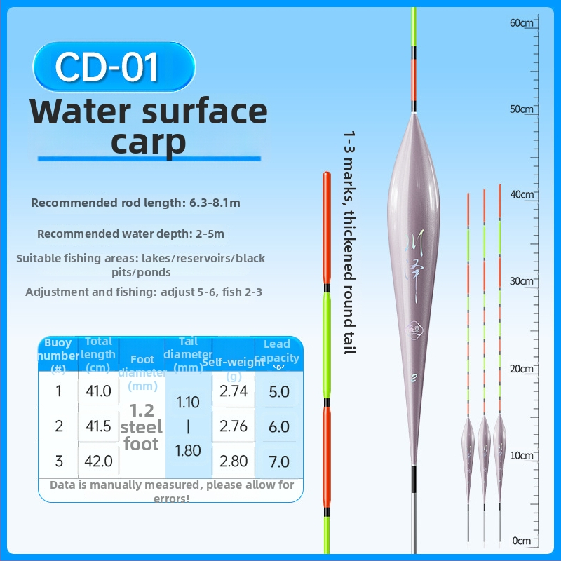 Kawazawa plută vertical drift pentru pescuit, material nano, etichetă privată licențiată