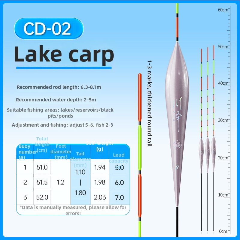 Kawazawa plută vertical drift pentru pescuit, material nano, etichetă privată licențiată