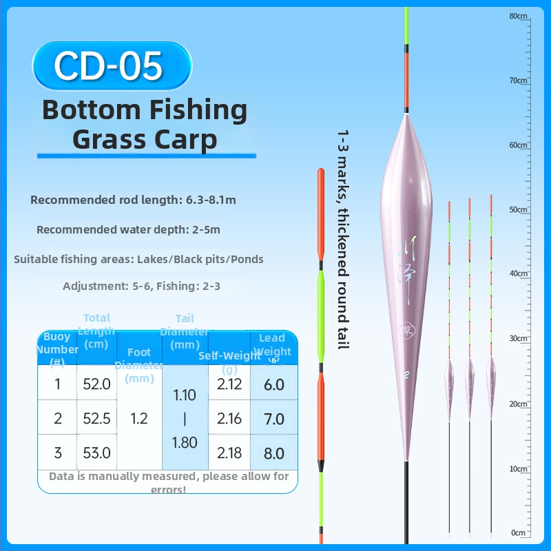 Kawazawa plută vertical drift pentru pescuit, material nano, etichetă privată licențiată