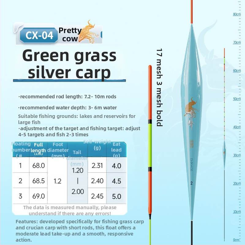 Kawazawa plută vertical drift pentru pescuit, material nano, etichetă privată licențiată