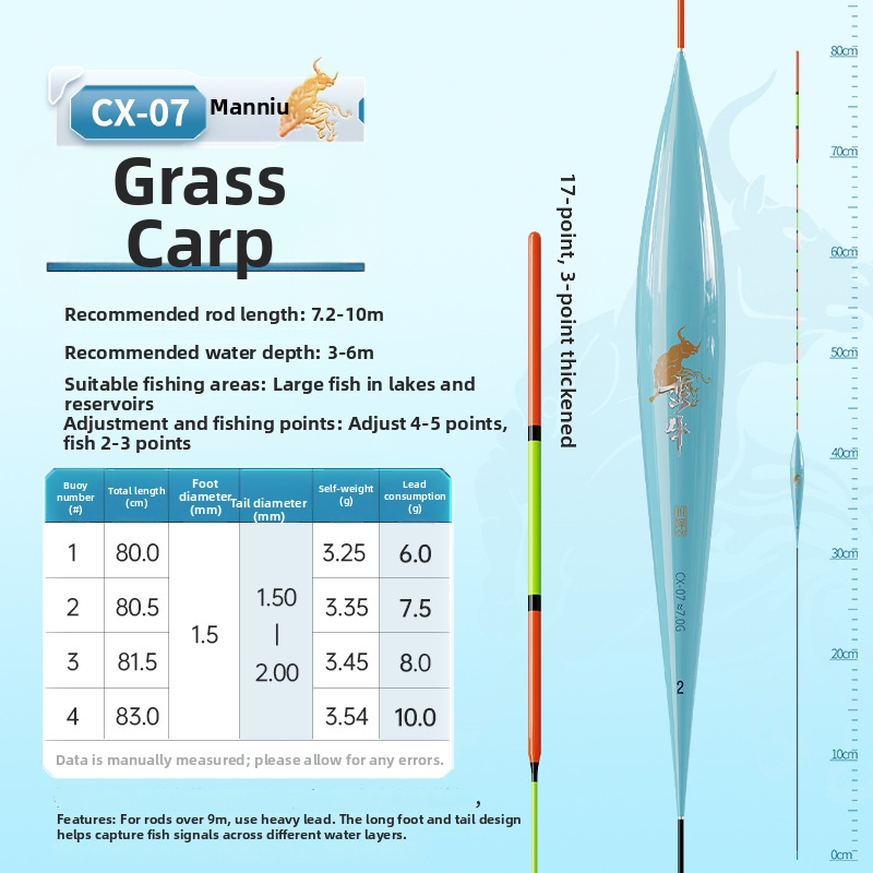 Kawazawa plută vertical drift pentru pescuit, material nano, etichetă privată licențiată