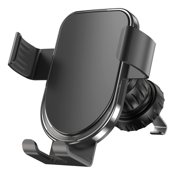 Suport auto pentru telefon, pentru ventilație, din ABS/aluminiu, anti-vibrații, design modern, posibilitate de personalizare