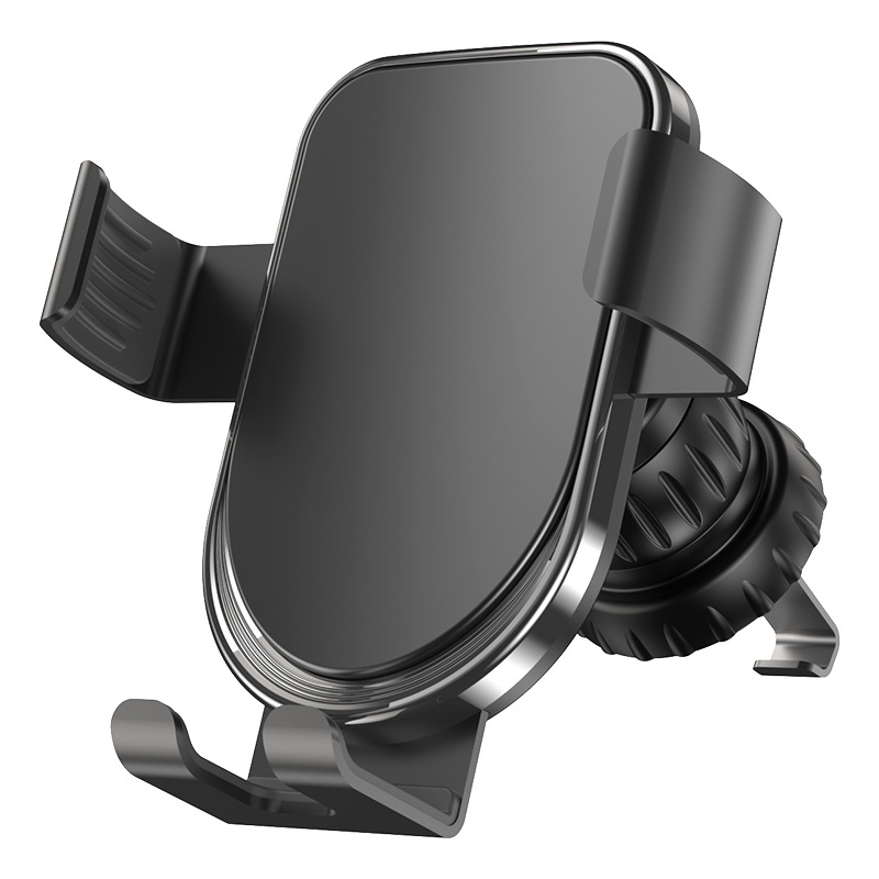 Suport auto pentru telefon, pentru ventilație, din ABS/aluminiu, anti-vibrații, design modern, posibilitate de personalizare