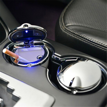Pepeljara za automobil s LED svjetlom, model MS-00108, plastika, 100 g, lijevanje