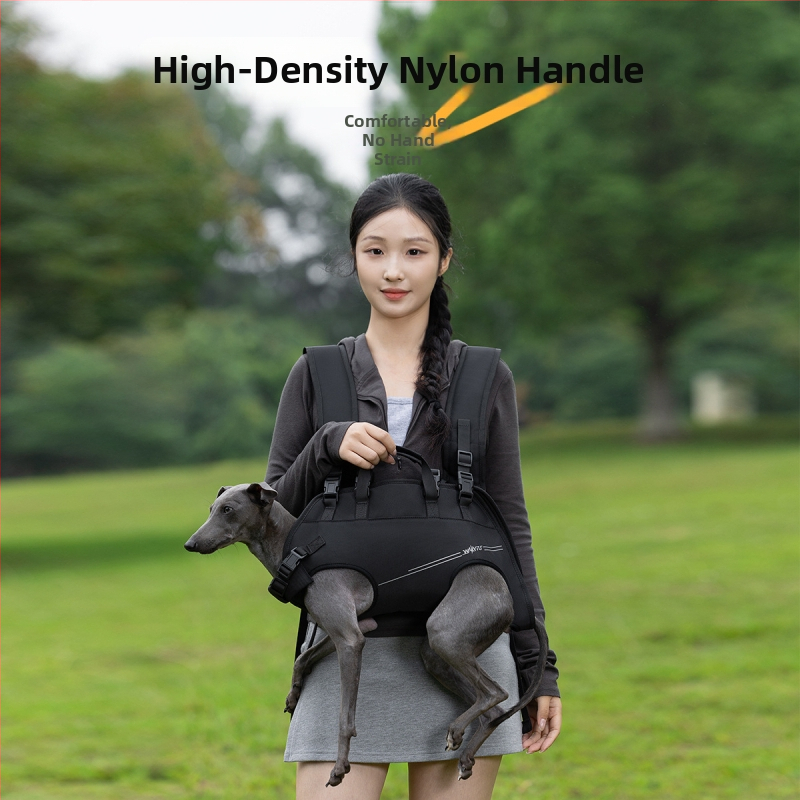 Wakytu kutya hordozó hátizsák gerincvédővel — 1680D poliészter; kapacitás 1; háziállat táska