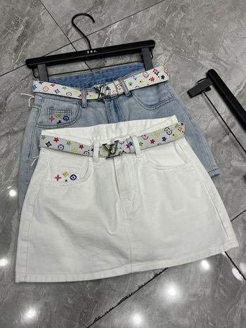 Fustă în linie A, amestec din bumbac-poliester, 95% bumbac, primăvara 2025, stil casual japonez-coreean