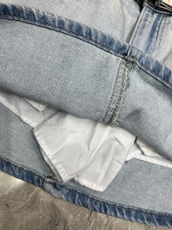 Fustă în linie A, amestec din bumbac-poliester, 95% bumbac, primăvara 2025, stil casual japonez-coreean