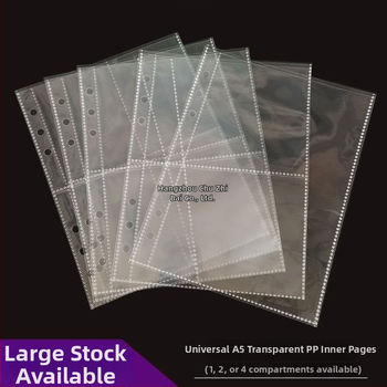 Album za kartice i fotografije sa šest rupa, prozirne PP unutarnje stranice, loose-leaf dizajn, pohrana kartica i fotografija