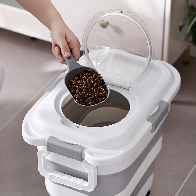 Spremnik za rižu — zatvoren, otporan na vlagu i štiti od insekata; Materijal: PP (PP+TPR+PET), Kapacitet: ≥10 L