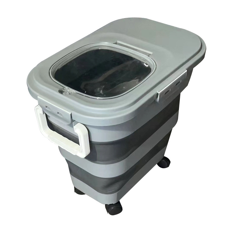 Spremnik za rižu — zatvoren, otporan na vlagu i štiti od insekata; Materijal: PP (PP+TPR+PET), Kapacitet: ≥10 L