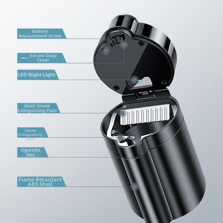 Automobilska pepeljara – metalna konstrukcija, 165 g, lijevanje, mogucnost prilagodbe