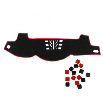 Μαξιλαράκι σκίασης ταμπλό αυτοκινήτου για κεντρική κονσόλα, αντι-ανακλαστικό, όλο τον χρόνο, πολυεστέρας, προσαρμόσιμο με λογότυπο