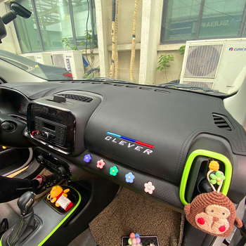 Foot Jielong παντός καιρού δερμάτινο και φλανελ ταμπλό προστατευτικό από τον ήλιο για CLEVER κεντρικό πάνελ