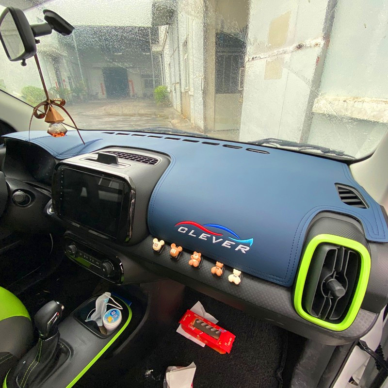 Foot Jielong παντός καιρού δερμάτινο και φλανελ ταμπλό προστατευτικό από τον ήλιο για CLEVER κεντρικό πάνελ