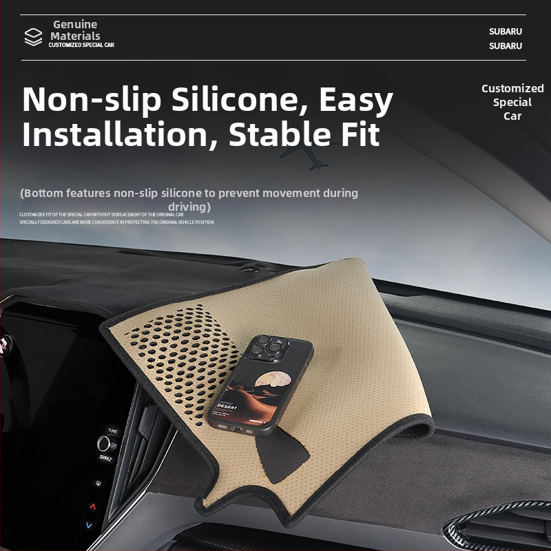 Spire plyšový ochranný mat pre centrálny panel Subaru Crosstrek – univerzálny pre štyri ročné obdobia, špeciálny štýl auta