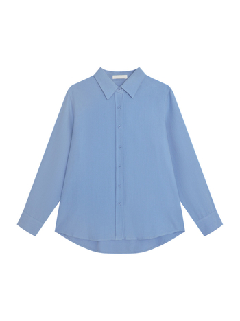 Košulja, osnovni korejski stil, 95% pamuk, dugi rukav, labav kroj (duljina 65–80 cm)