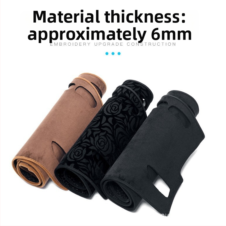 Podložka na centrálnu konzolu s antiodrazu a tepelno-izolačnou podložkou pre BYD SEAL 6 EV, universalna pre všetky ročné obdobia, koža a protišmyková guma, logotyp tlač: áno, značka Yishi Car Accessories