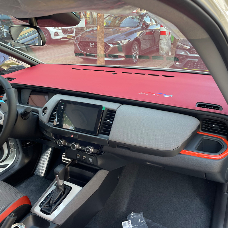 Подложка за табло за защита от слънце — универсална за четири сезона, микрофибърна кожа, отпечатано лого, Foot Jie long