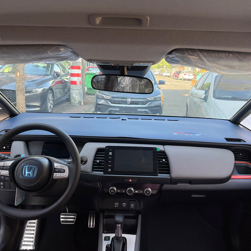 Подложка за табло за защита от слънце — универсална за четири сезона, микрофибърна кожа, отпечатано лого, Foot Jie long