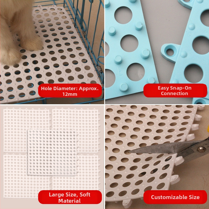 Podloga za kavez za kuniće – plastična, modularna, može se spojiti, pogodna za kaveze i gnijezda kućnih ljubimaca