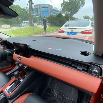 Kožna univerzalna zaštitna podloga za unutrašnjost automobila, zaštita od sunca, četiri sezone, s otisnutim logom