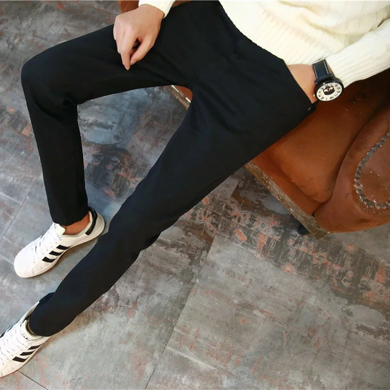 Traperice - korejski stil, uski kroj, srednji pojas, denim s 95% poliester