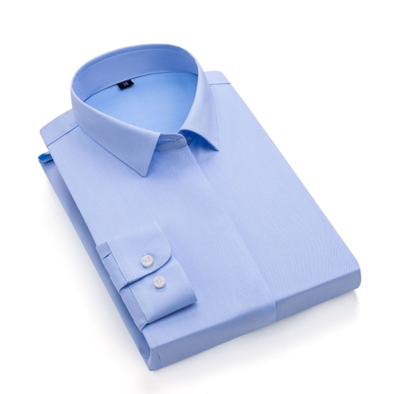 Košulja, 95%+ pamuka, dugi rukavi, kvadratni ovratnik, uski kroj