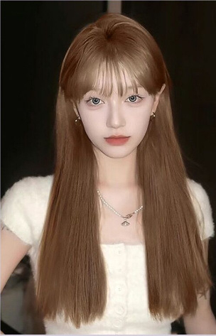 Ženska perika, duga kosa, pramenovi u obliku osmerokuta, vlakno otporno na visoku temperaturu, mehanizam obrade, stil Ruili