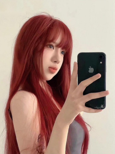 Ženska perika, duga kosa, pramenovi u obliku osmerokuta, vlakno otporno na visoku temperaturu, mehanizam obrade, stil Ruili