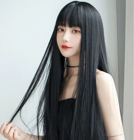 Ženska perika, duga kosa, pramenovi u obliku osmerokuta, vlakno otporno na visoku temperaturu, mehanizam obrade, stil Ruili
