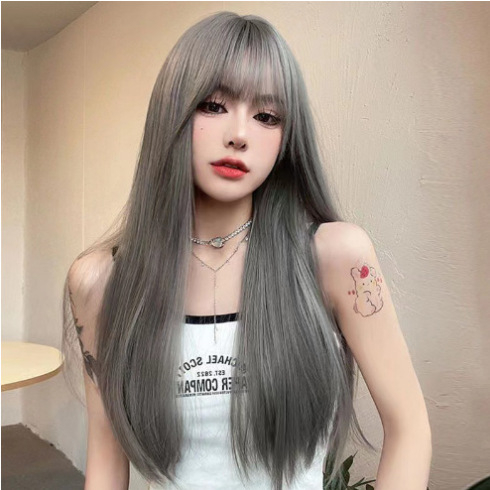 Ženska perika, duga kosa, pramenovi u obliku osmerokuta, vlakno otporno na visoku temperaturu, mehanizam obrade, stil Ruili