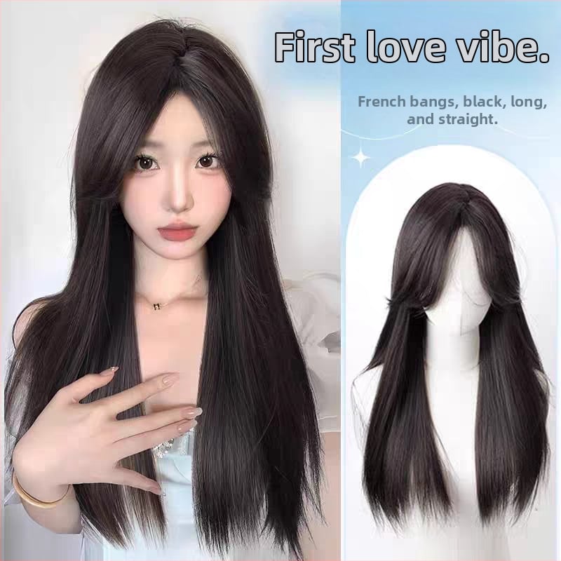 Ženska perika, duga kosa, pramenovi u obliku osmerokuta, vlakno otporno na visoku temperaturu, mehanizam obrade, stil Ruili