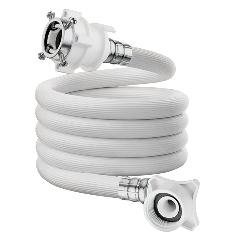 Σωληνάκι εισόδου πλυντηρίου ρούχων από PVC + ανοξείδωτο χάλυβα, με μεταλλική κεφαλή, ατμοσφαιρική πίεση, θερμοκρασία λειτουργίας περιβάλλοντος