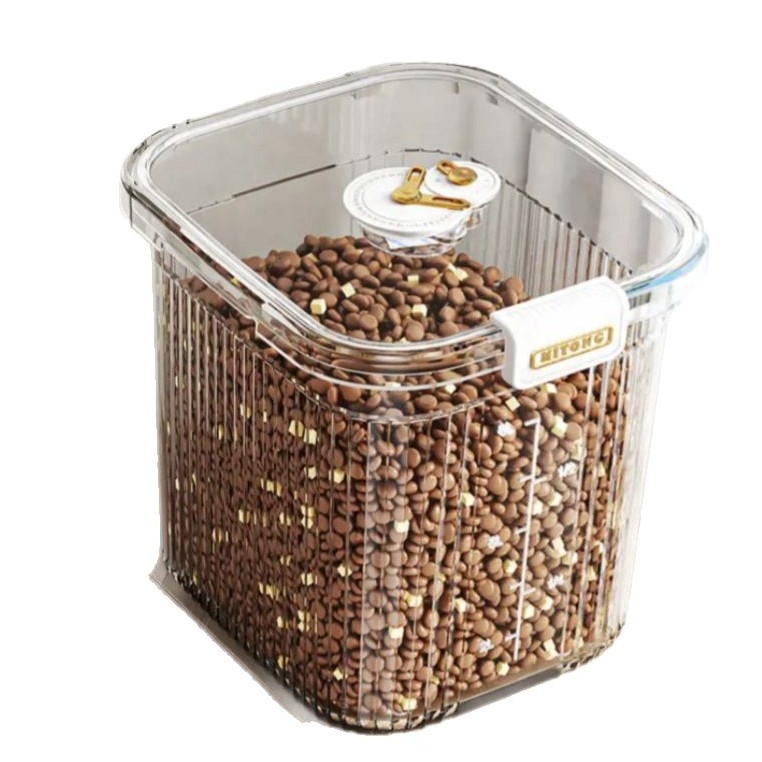 Kutija za skladištenje riže, vodootporan plast (PP), kapacitet 9–10 L, moderni minimalistički dizajn, mogućnost prilagodbe