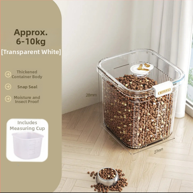 Kutija za skladištenje riže, vodootporan plast (PP), kapacitet 9–10 L, moderni minimalistički dizajn, mogućnost prilagodbe