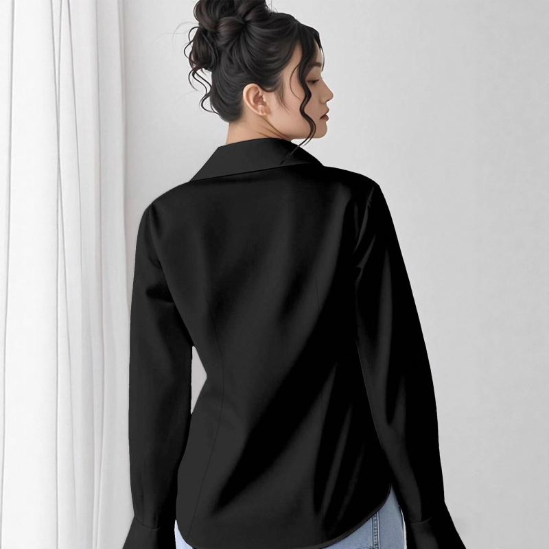 Slim-fit polo košulja od poliestera s geometrijskim uzorkom, dugi rukav