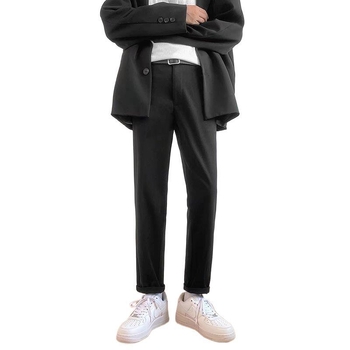Jesenke muške cropped hlače u korejskom stilu, moderne slim-fit, casual ravnog kroja