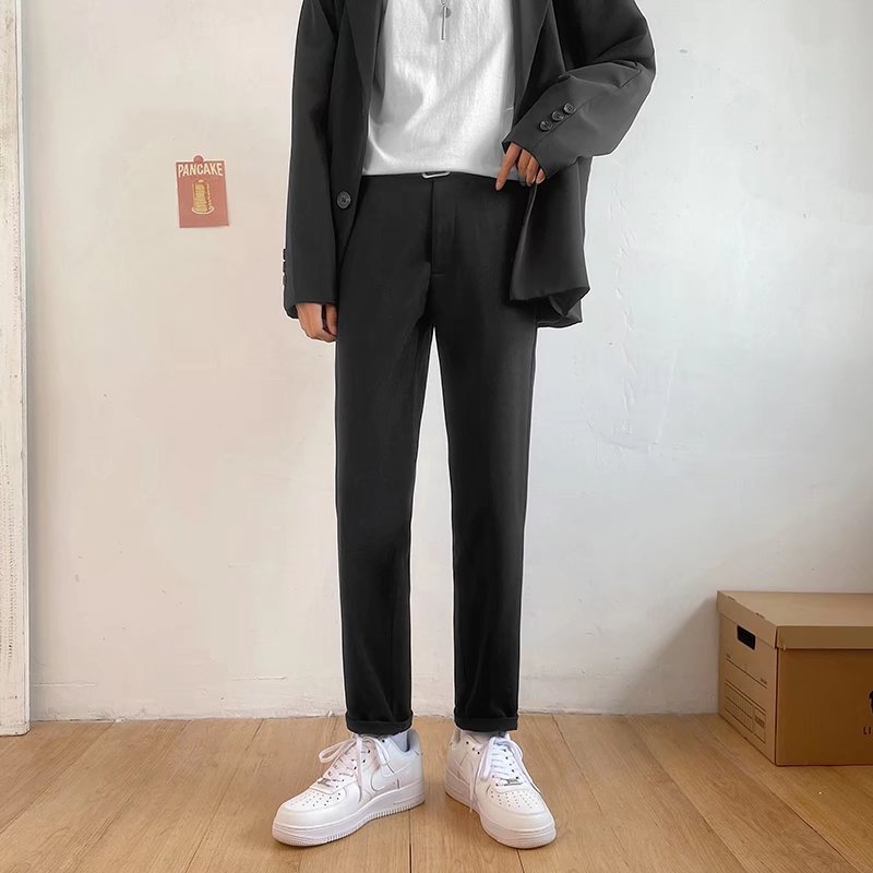 Jesenke muške cropped hlače u korejskom stilu, moderne slim-fit, casual ravnog kroja