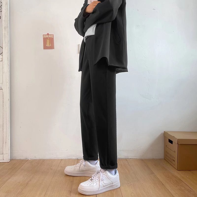 Jesenke muške cropped hlače u korejskom stilu, moderne slim-fit, casual ravnog kroja