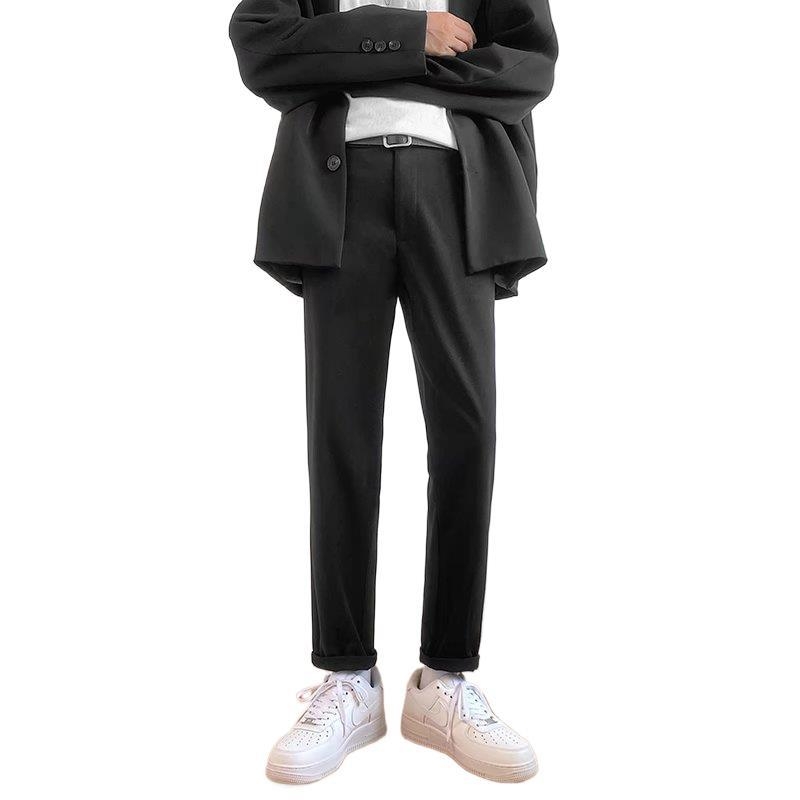 Jesenke muške cropped hlače u korejskom stilu, moderne slim-fit, casual ravnog kroja