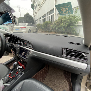 Kožni mat za središnju kontrolnu ploču automobila, univerzalno za sve sezone, Foot Jie Long, s tiskanim logom.