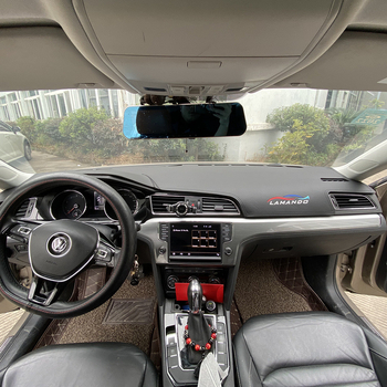 Kožni mat za središnju kontrolnu ploču automobila, univerzalno za sve sezone, Foot Jie Long, s tiskanim logom.