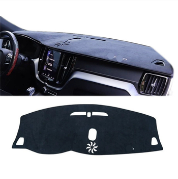 Covoraș pentru bord cu protecție solară și anti-derapare pentru Volvo XC60 2023 – fibră poliesterică, potrivit pentru toate anotimpurile, acoperire pentru consola centrală, Windmill and Rain Horse