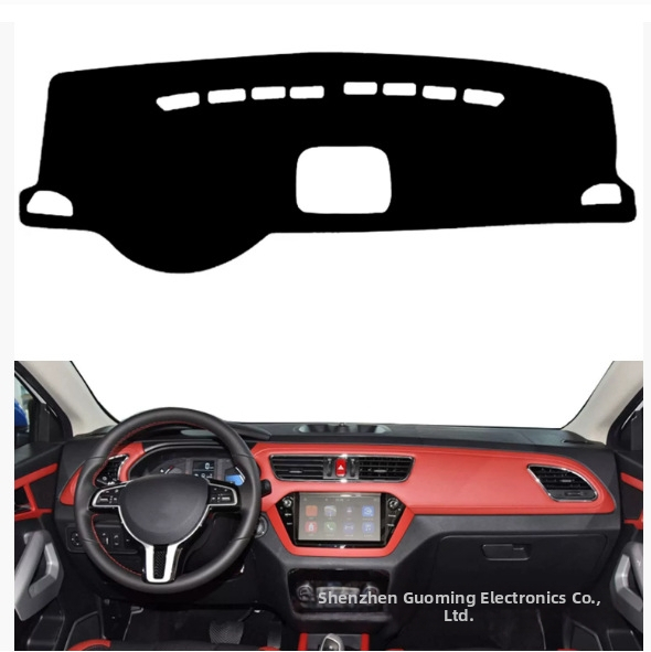 Kryt palubnej dosky pre JAC S2 T40 iEV7S (2015-2019), všetky ročné obdobia, materiál polyester-silikón, tlač loga