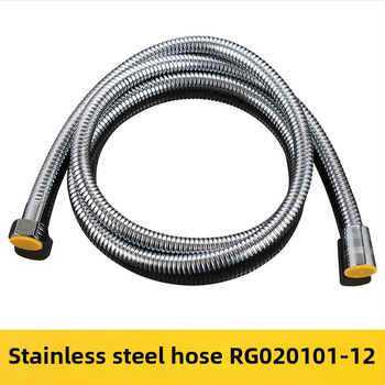 Ανοξείδωτος σωλήνας ντους, μοντέλο RG020101, ονομαστική πίεση 1.6, εύρος θερμοκρασίας 0-100°C, βιδωτή σύνδεση