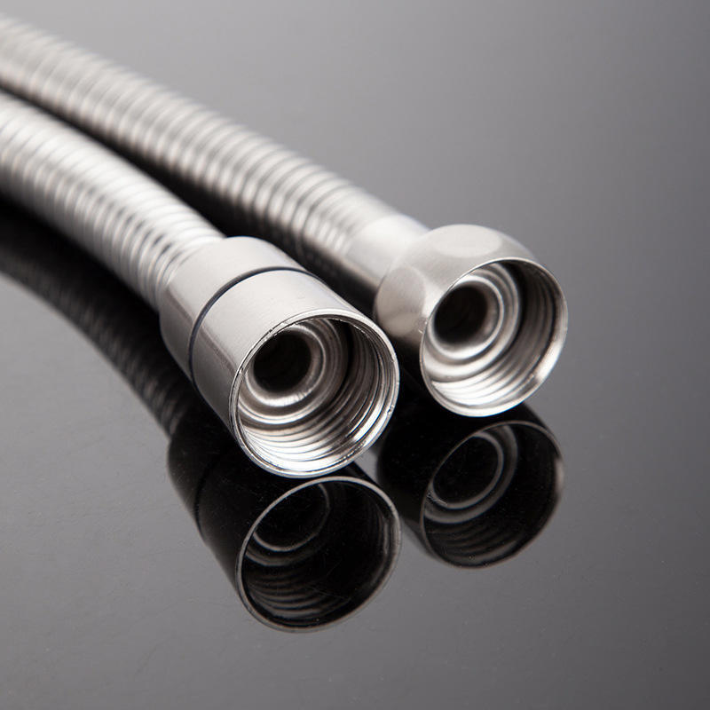 Ανοξείδωτος σωλήνας ντους, μοντέλο RG020101, ονομαστική πίεση 1.6, εύρος θερμοκρασίας 0-100°C, βιδωτή σύνδεση