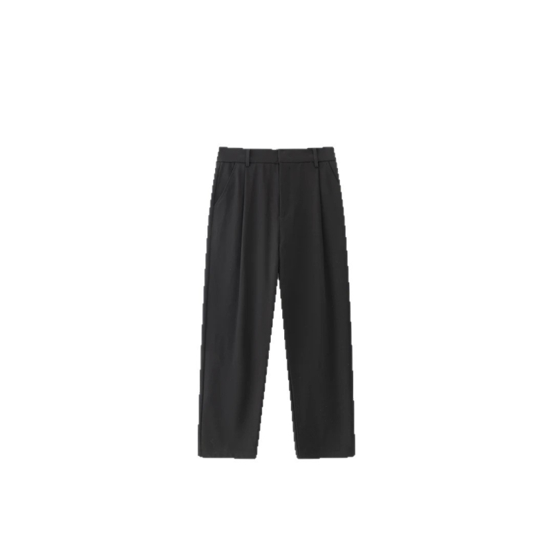 Go Idshyn Muške hlače za jesen, francuski stil, jednobojne, casual, ravnog kroja